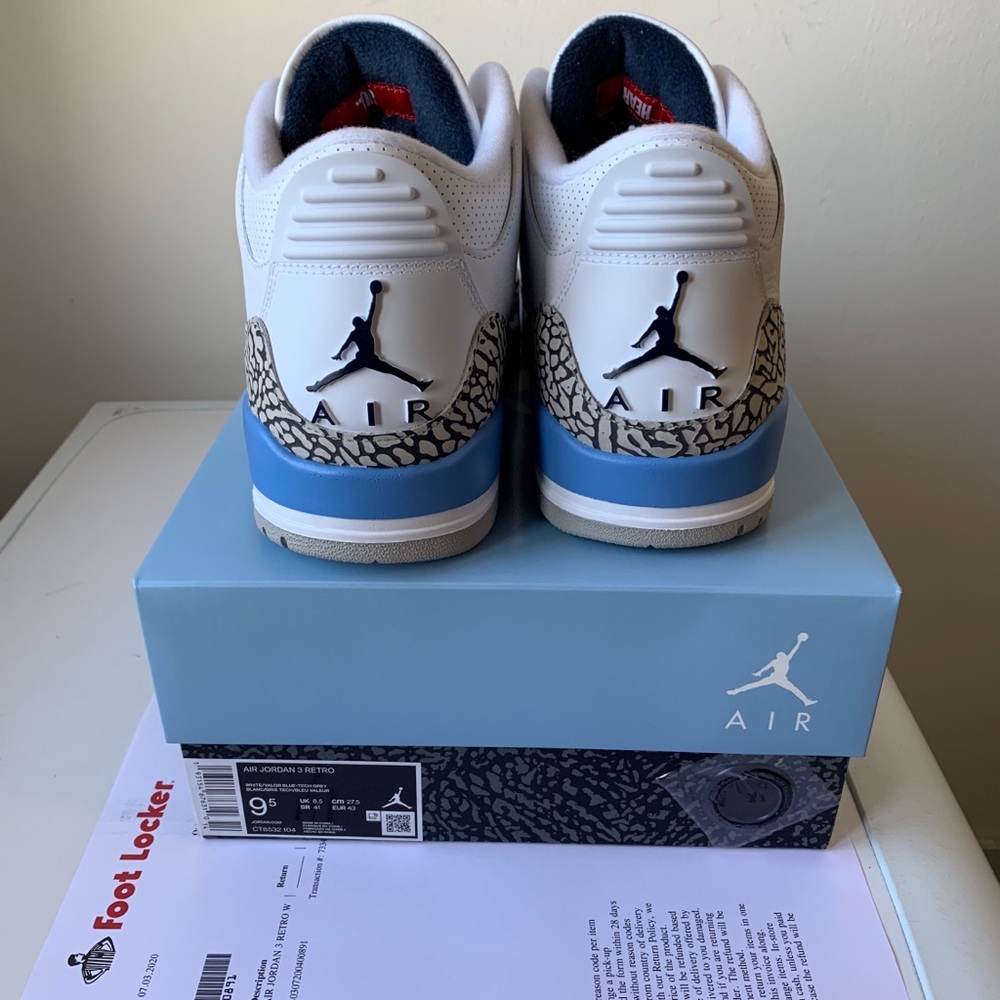 Jordan Unc 3 (cashapp ready)